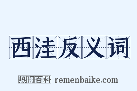 西洼反义词是什么意思的图片